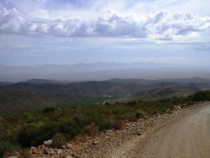 The view from the top of Rooiberg Pass: Once again, you feel like you own the world.